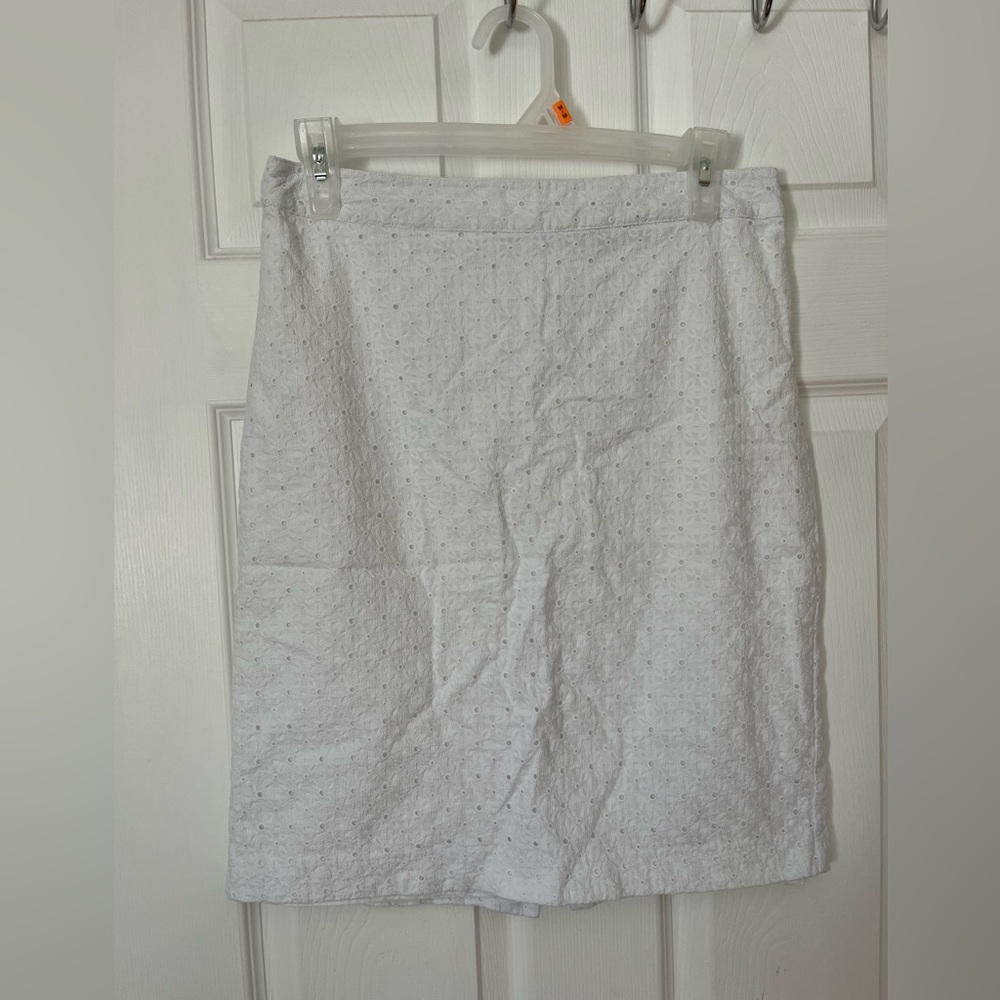 White Eyelet Skirt